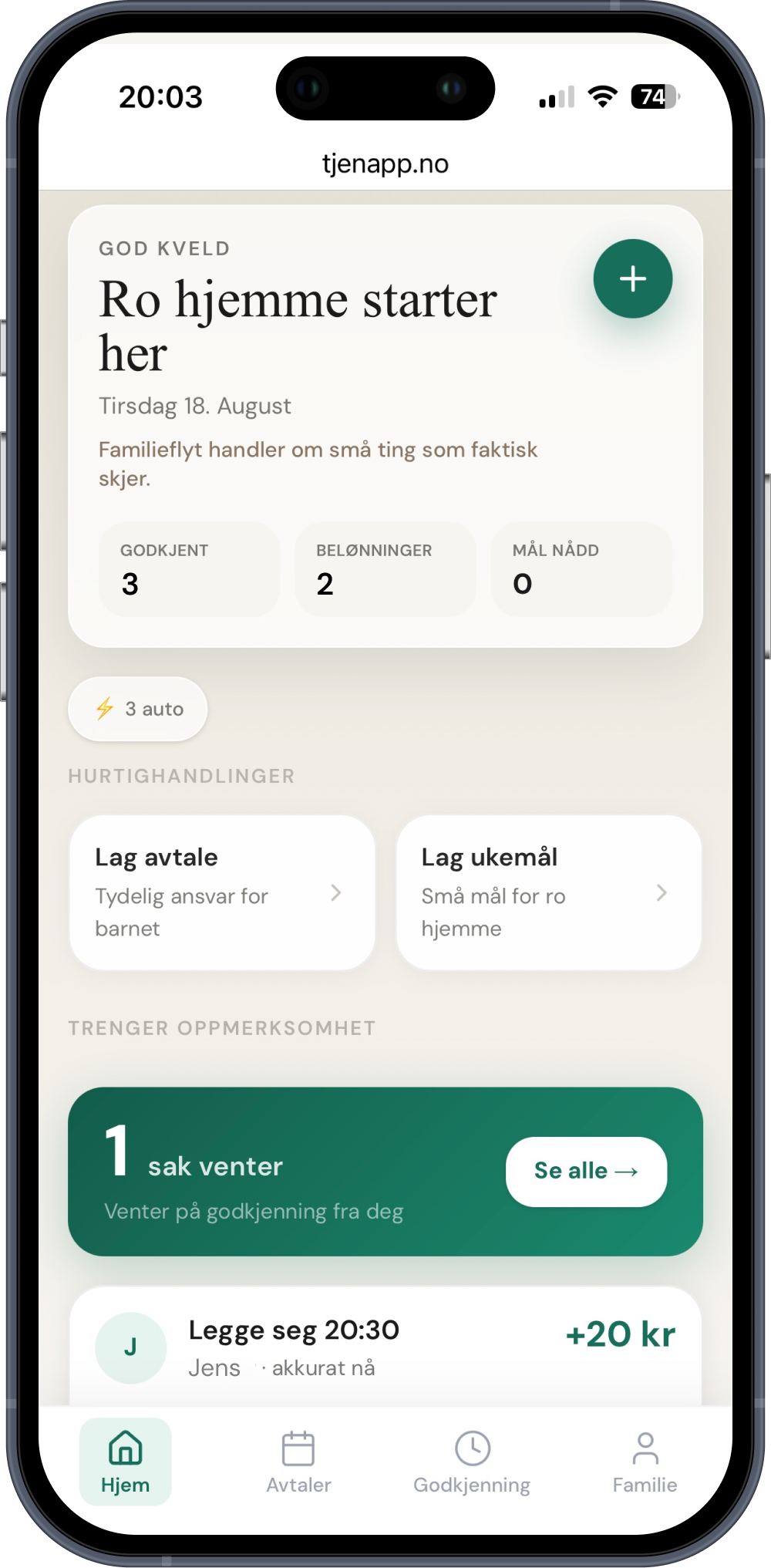 Skjermbilde av Tjen