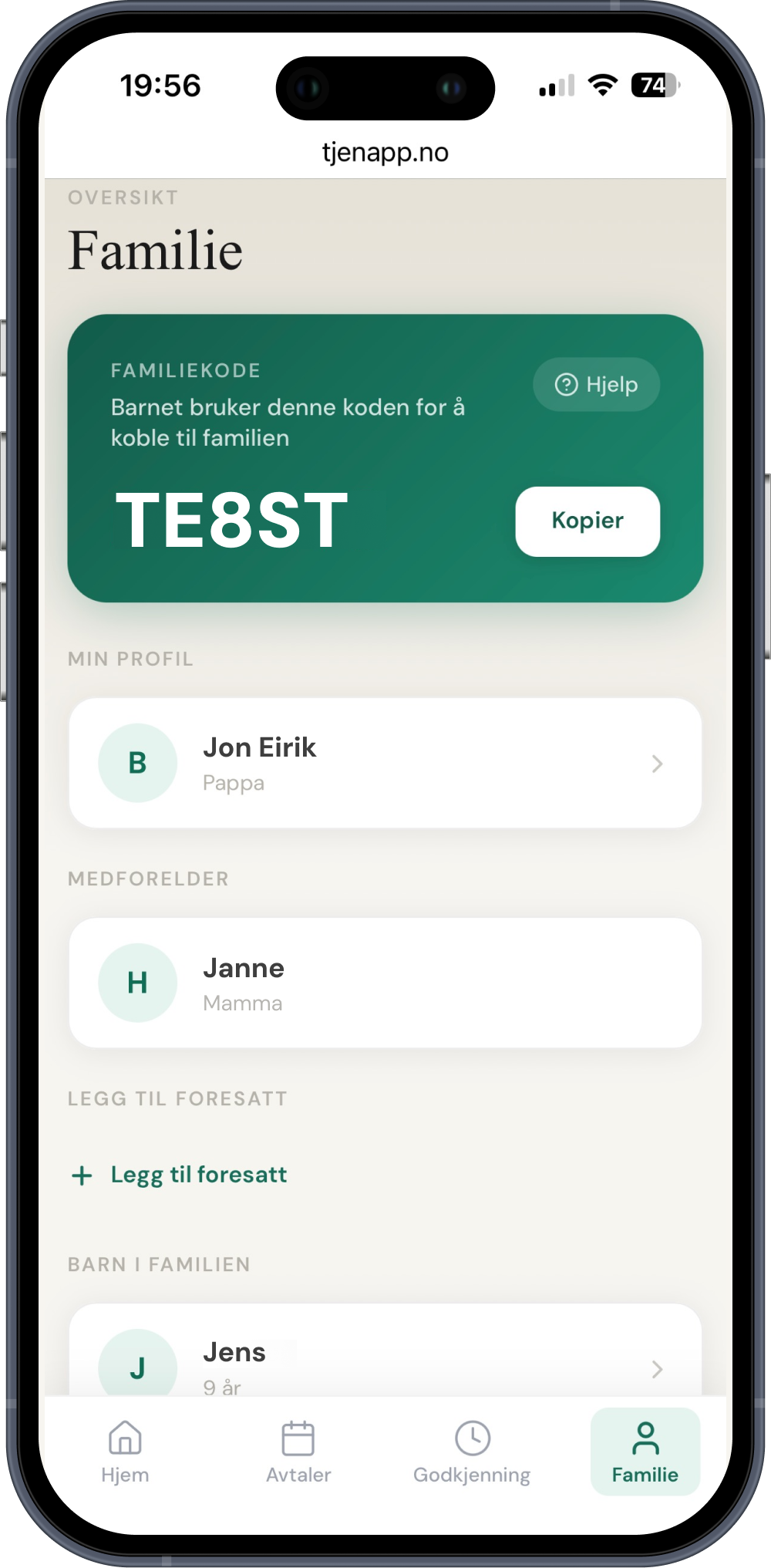 Skjermbilde av Tjen
